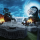 Illustration for article titled Dozens Of White Houses Materialize From Temporal Vortex As Trump’s Changing Account Of Putin Meeting Tears Apart Space-Timeem/em
